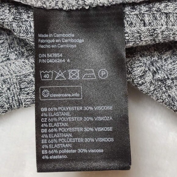 H&M Divided Womens Long Sleeve Gray Knit Dress Size 12 - Picture 4 of 10